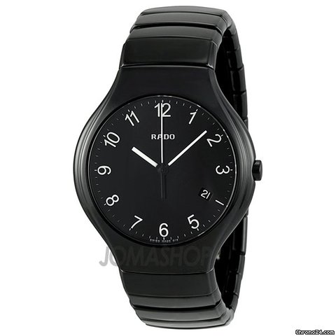 Rado True Black Dial Ceramic Mens Watch R27653192 watches