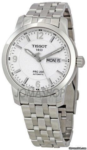 Tissot PRC 200 Mens Watch Automatic Bracelet Silver Dial T014.430.11.037.00 watches