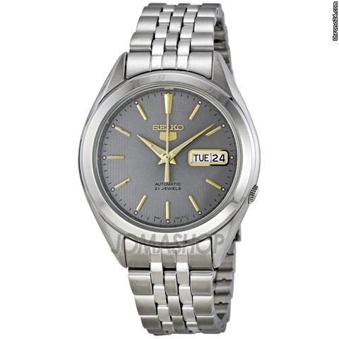 Seiko 5 Automatic Grey Dial Stainless Steel Mens Watch SNKL19 watches