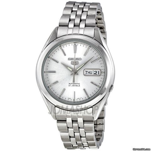 Seiko 5 Automatic Silver Dial Mens Watch SNKL15 watches
