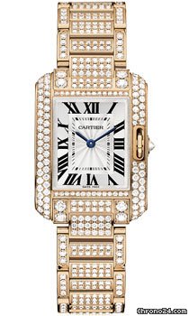 Cartier Tank Anglaise Pink Gold With Diamonds watches