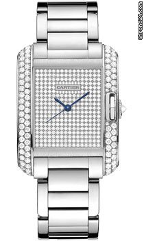 Cartier Tank Anglaise White Gold With Diamonds watches