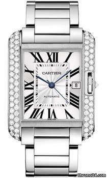 Cartier Tank Anglaise White Gold With Diamonds watches