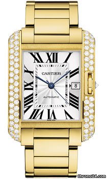 Cartier Tank Anglaise Yellow Gold With Diamonds watches