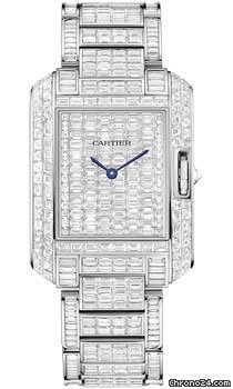 Cartier Tank Anglaise White Gold With Diamonds watches