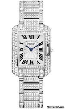 Cartier Tank Anglaise White Gold With Diamonds watches