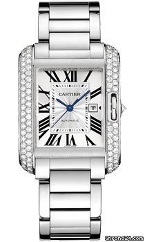 Cartier Tank Anglaise White Gold With Diamonds watches