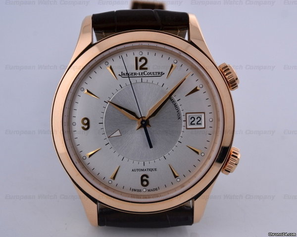 Jaeger-LeCoultre Master Memovox 18K Rose Gold Silver Dial 40MM watches