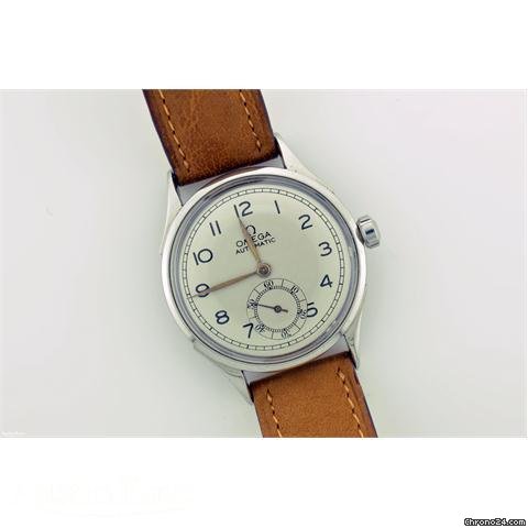 Omega steel automatic "bumper" on strap watches
