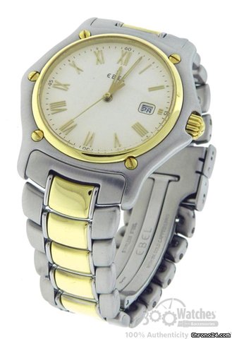 Ebel 1911 187902 18K Gold & Steel Quartz Date Mid Size 37mm Watch watches