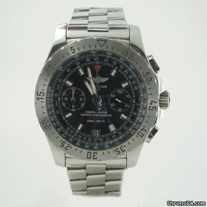 Breitling SKYRACER STEEL CHRONOGRAPH BOX & PAPERS watches