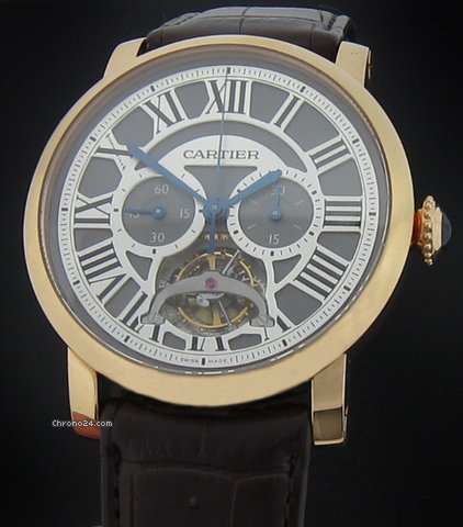 Cartier Rose Gold Rotonde Tourbillon Chronograph W1580032 watches