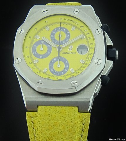 Audemars Piguet Limited Edition Steel Yellow Royal Oak Offshore watches