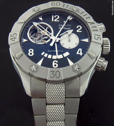 Zenith Steel El Primero Classic Defy Watch watches