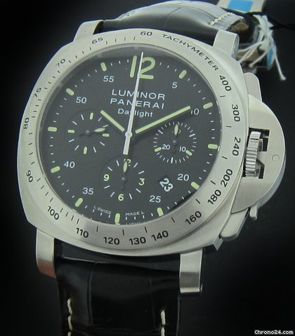 Panerai Stainless Steel Luminor Daylight Chrono PAM250 watches