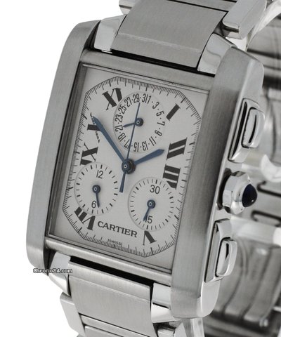 Cartier Tank Francaise Chronoflex chronograph watches