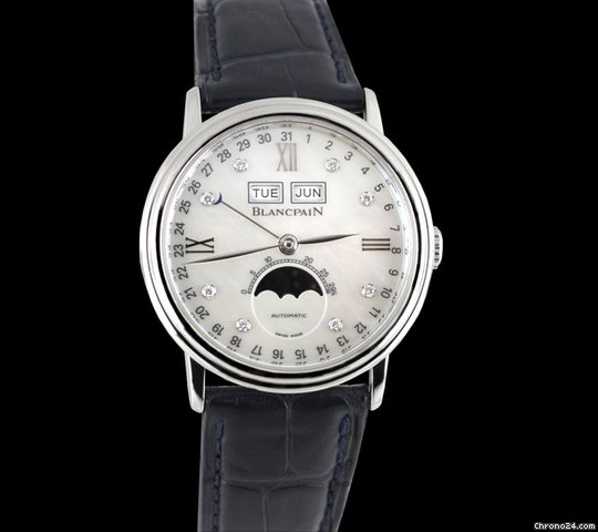 Blancpain Villeret No. 724 SS Diamond Moonphase MOP watches