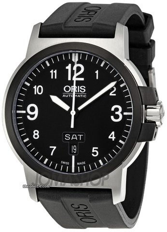 Oris BC3 Advanced Day Date Black Rubber Strap Automatic Mens Watch 735-7641-4364RS watches