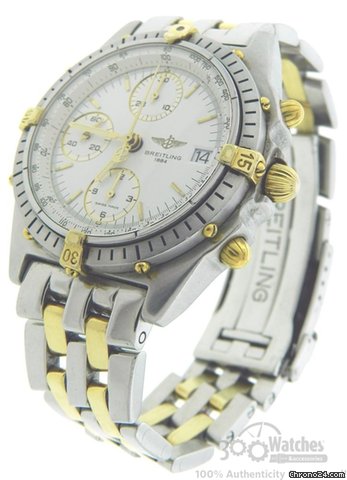 Breitling Chronomat 18K Gold & Steel Automatic Chronograph Date Watch watches