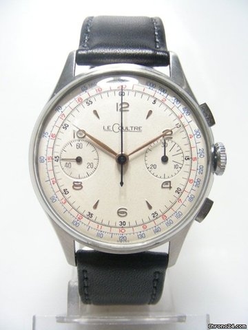 Jaeger-LeCoultre Chronographe vintage steel/acier cadran silver dial watches