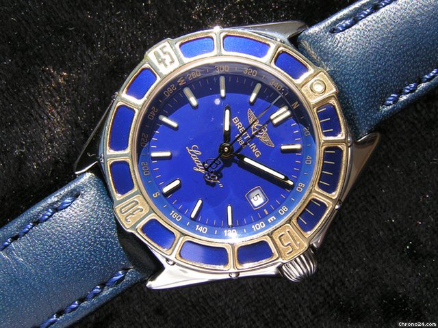 Breitling Lady J blaues Zifferblatt blue dial watches