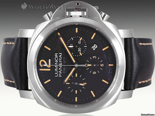 Panerai PAM 356 - Luminor "DIRTY BROWN DIAL DAYLIGHT" Chronograph - 44mm Stainless Steel watches