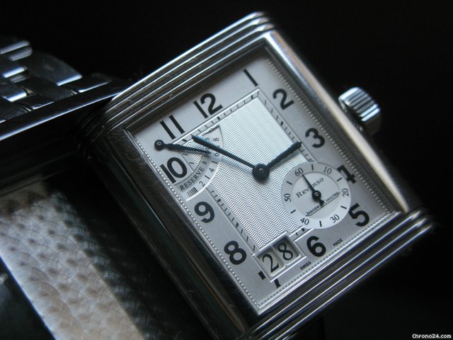 Jaeger-LeCoultre REVERSO GRANDE DATE AVEC RESERVE DE MARCHE BOITE & PAPIERS watches