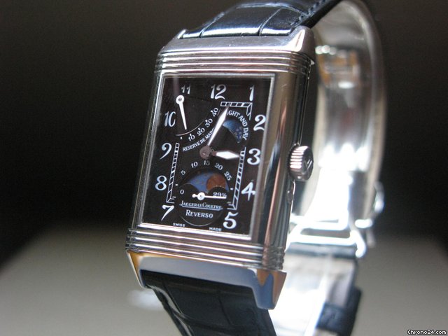 Jaeger-LeCoultre REVERSO SUN MOON MODELE 270.3.63 + BOITE + CARTE D'AUTH. watches