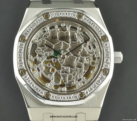 Audemars Piguet 18k W/G RO Skeleton 14811BC.OO.0944BC.01 watches