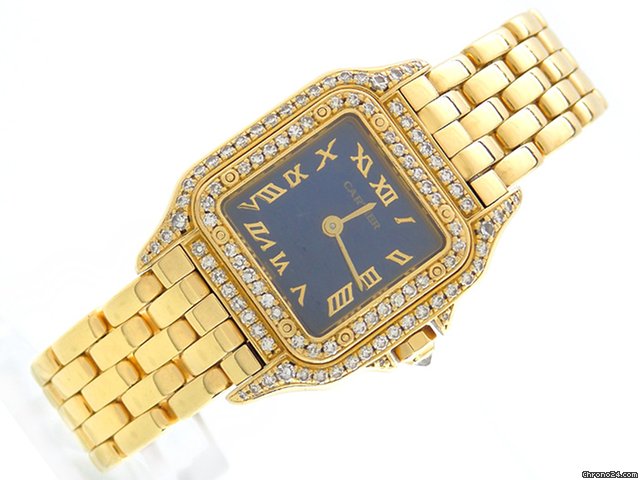 Cartier Panthere "small" 18K Gelbgold mit Brillantbesatz watches