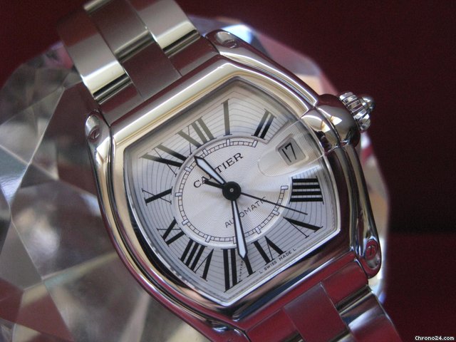 Cartier ROADSTER AUTOMATIQUE GRAND MODELE 2510 + ETUI + FACTURE ENTR watches