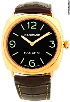 Panerai Gent's 18K Rose Gold Radiomir Strapwatch watches