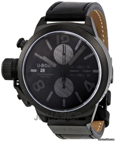 U-Boat Classico CAB Black Carbon Fire Dial Automatic Chronograph Mens Watch 2278 watches