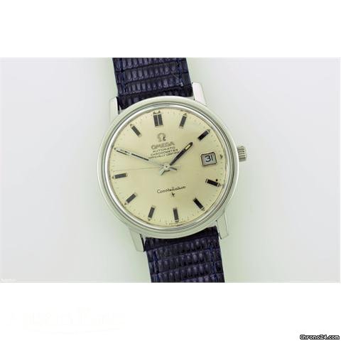 Omega Constellation steel automatic Date on strap watches