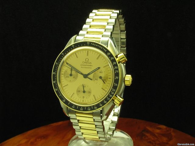 Omega Speedmaster 18kt Gold / Edelstahl Automatic Chronograph / Ref 175 0032 watches
