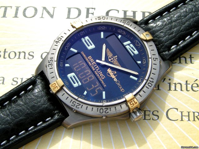 Breitling AEROSPACE TITAN GOLD VOLARE GROUP MIT PAPIEREN watches