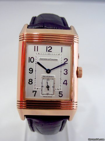 Replica Jaeger-LeCoultre Reverso Duel Face Or Rose 18k Watch