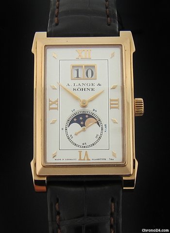A. Lange & Sohne Rose Gold Cabaret Moonphase Watch 107.032 watches