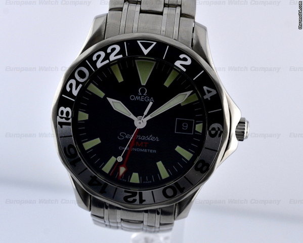 Omega Seamaster GMT SS/SS Black Dial 41MM watches