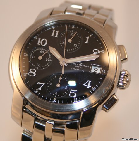 Baume & Mercier Capeland Chronograph Stahl + Lederband watches