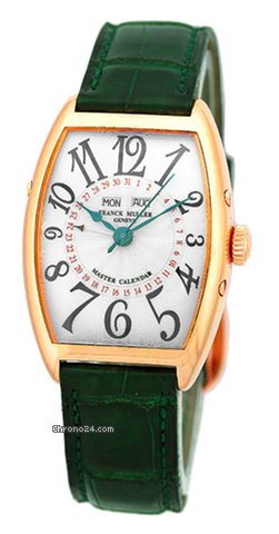Franck Muller Gent's 18K Rose Gold Cintree Curvex Master Calendar Strapwatch watches