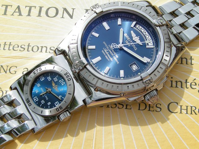 Breitling HEADWIND UTC STAHL/STAHL BLAUES ZB BLUE DIAL watches