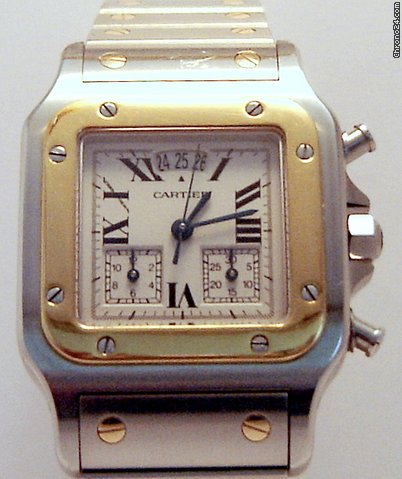 Cartier SANTOS GALBEE CHRONOREFLEX ACC/ORO UOMO watches