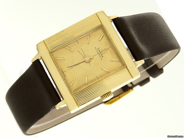 Omega 18K/750 Gelbgold - Leder, Automatik watches