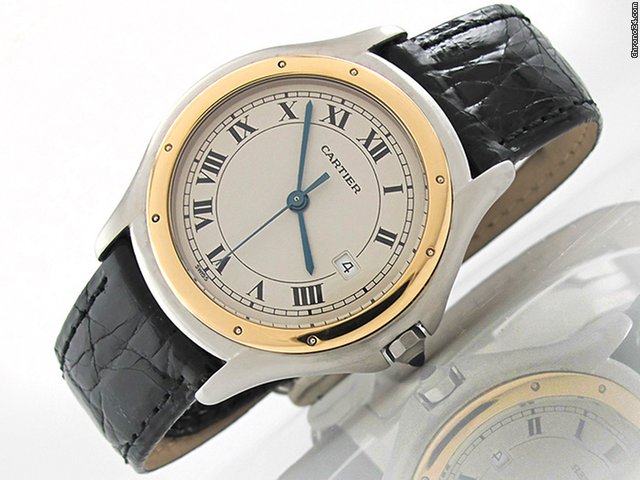 Cartier "COUGAR C84173" 34 mm Edelstahl Quarz watches