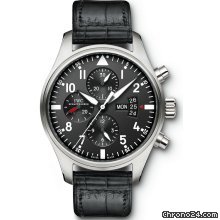 IWC Pilot Black Dial Chronograph Automatic Mens Watch IW377701 watches