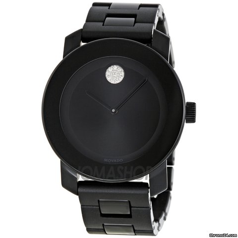 Movado Bold Black Dial Crystal Assent Unisex Watch 3600102 watches