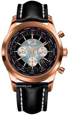 Breitling Transocean Chronograph Unitime Red Gold watches