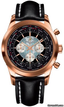 Breitling Transocean Chronograph Unitime Red Gold watches