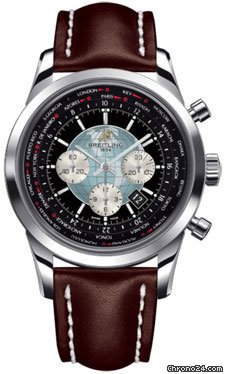 Breitling Transocean Chronograph Unitime Stainless Steel watches